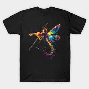 Dragonfly Playing Violin T-Shirt